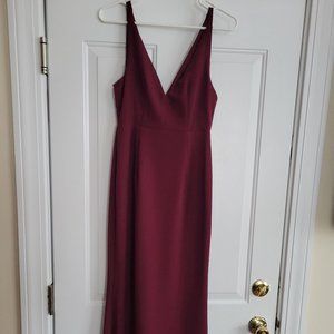 Lulus red/burgundy formal dress size small